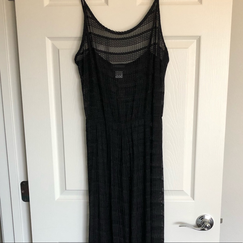 Black sheer swimsuit cover up NWOT